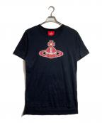 Vivienne Westwood RED LABELヴィヴィアンウエストウッドレッドレーベル）の古着「オーブロゴプリントTシャツ」｜ブラック