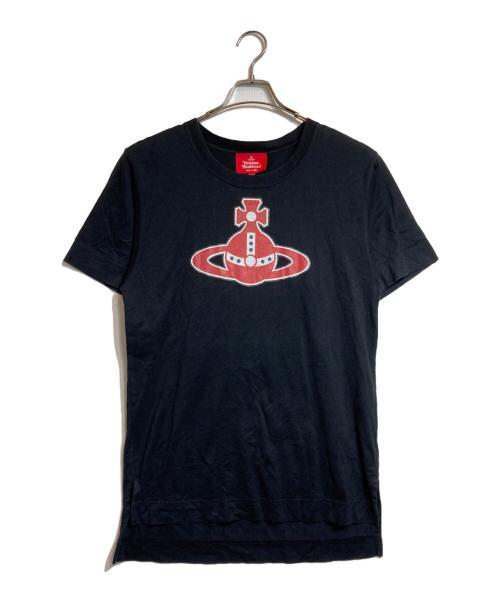 Vivienne Westwood RED LABEL（ヴィヴィアンウエストウッドレッドレーベル）Vivienne Westwood RED LABEL (ヴィヴィアンウエストウッドレッドレーベル) オーブロゴプリントTシャツ ブラック サイズ:Mの古着・服飾アイテム