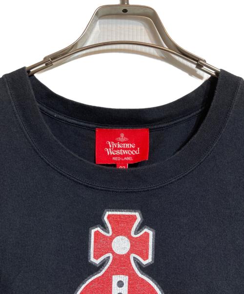 Vivienne Westwood RED LABEL（ヴィヴィアンウエストウッドレッドレーベル）Vivienne Westwood RED LABEL (ヴィヴィアンウエストウッドレッドレーベル) オーブロゴプリントTシャツ ブラック サイズ:Mの古着・服飾アイテム