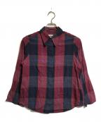 MM6 Maison Margielaエムエムシックスメゾンマルジェラ）の古着「チェックシャツ」｜レッド×ブルー