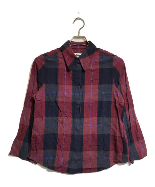 MM6 Maison Margiela（エムエムシックスメゾンマルジェラ）MM6 Maison Margiela (エムエムシックス メゾンマルジェラ) チェックシャツ レッド×ブルー サイズ:42の古着・服飾アイテム