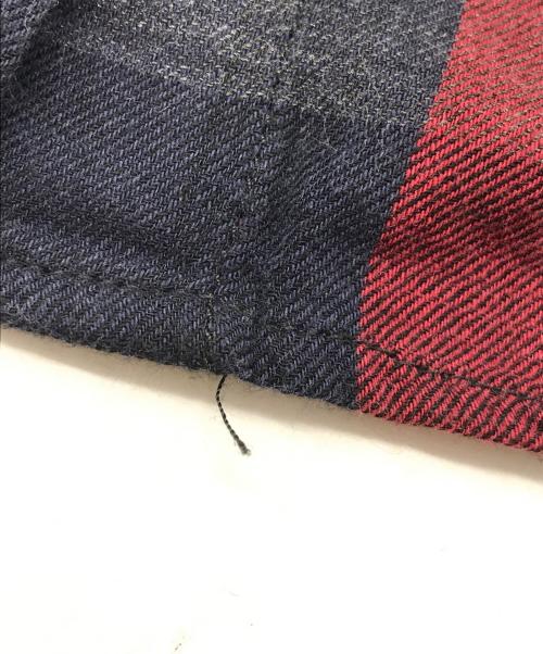 MM6 Maison Margiela（エムエムシックスメゾンマルジェラ）MM6 Maison Margiela (エムエムシックス メゾンマルジェラ) チェックシャツ レッド×ブルー サイズ:42の古着・服飾アイテム