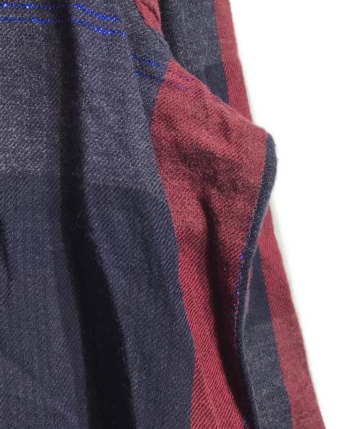 MM6 Maison Margiela（エムエムシックスメゾンマルジェラ）MM6 Maison Margiela (エムエムシックス メゾンマルジェラ) チェックシャツ レッド×ブルー サイズ:42の古着・服飾アイテム