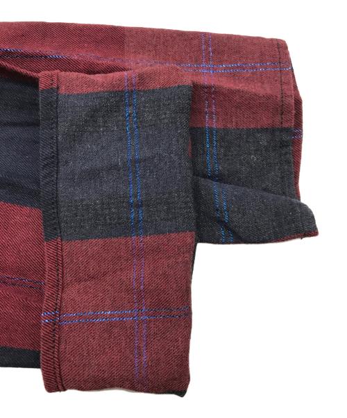MM6 Maison Margiela（エムエムシックスメゾンマルジェラ）MM6 Maison Margiela (エムエムシックス メゾンマルジェラ) チェックシャツ レッド×ブルー サイズ:42の古着・服飾アイテム