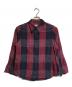 MM6 Maison Margiela（エムエムシックス メゾンマルジェラ）の古着「チェックシャツ」｜レッド×ブルー