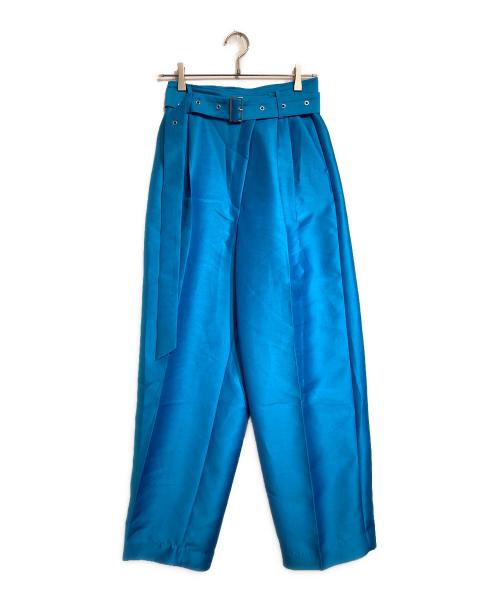 MAISON SPECIAL（メゾンスペシャル）MAISON SPECIAL (メゾンスペシャル) シルキーダブルクロスコクーンパンツ ブルー サイズ:38の古着・服飾アイテム