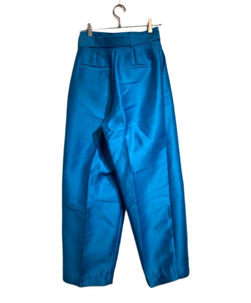 MAISON SPECIAL（メゾンスペシャル）MAISON SPECIAL (メゾンスペシャル) シルキーダブルクロスコクーンパンツ ブルー サイズ:38の古着・服飾アイテム