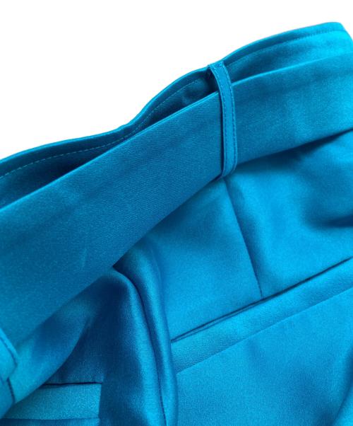 MAISON SPECIAL（メゾンスペシャル）MAISON SPECIAL (メゾンスペシャル) シルキーダブルクロスコクーンパンツ ブルー サイズ:38の古着・服飾アイテム