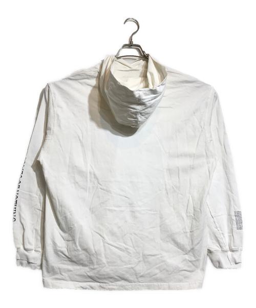 PRANK PROJECT（プランクプロジェクト）PRANK PROJECT (プランクプロジェクト) Hooded Long Sleeve Tee ホワイト サイズ:FREEの古着・服飾アイテム