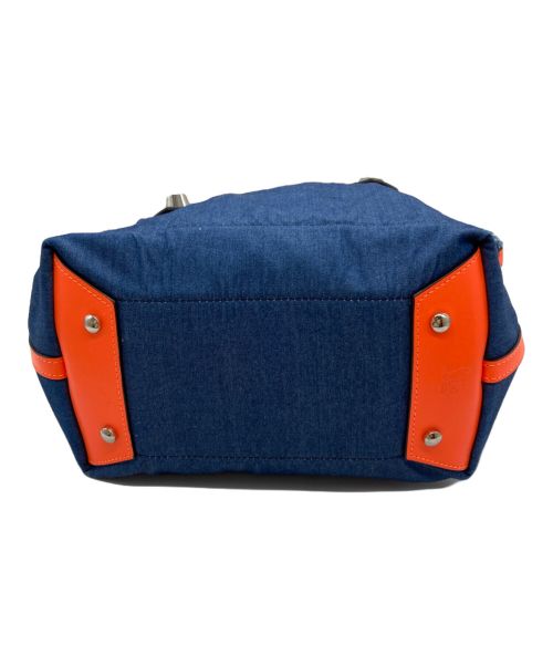 Christian Louboutin（クリスチャン・ルブタン）Christian Louboutin (クリスチャン・ルブタン) フランジバス2WAYハンドバッグ インディゴの古着・服飾アイテム