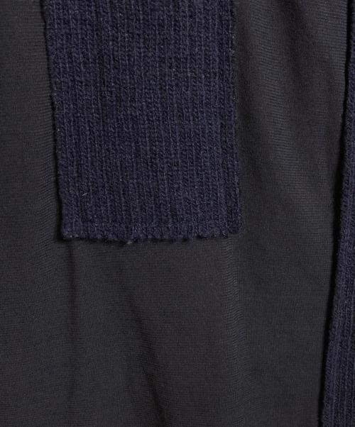 Y's（ワイズ）Y's (ワイズ) コットンパッチデザインシアーカットソー ネイビー サイズ:2の古着・服飾アイテム