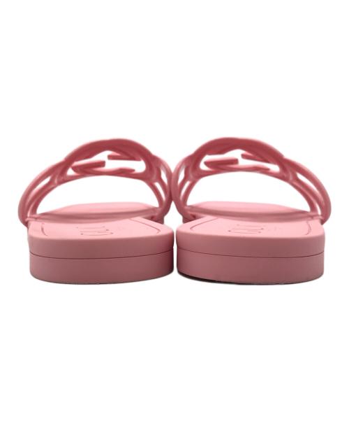 GUCCI（グッチ）GUCCI (グッチ) ラバースライドサンダル ピンク サイズ:36の古着・服飾アイテム