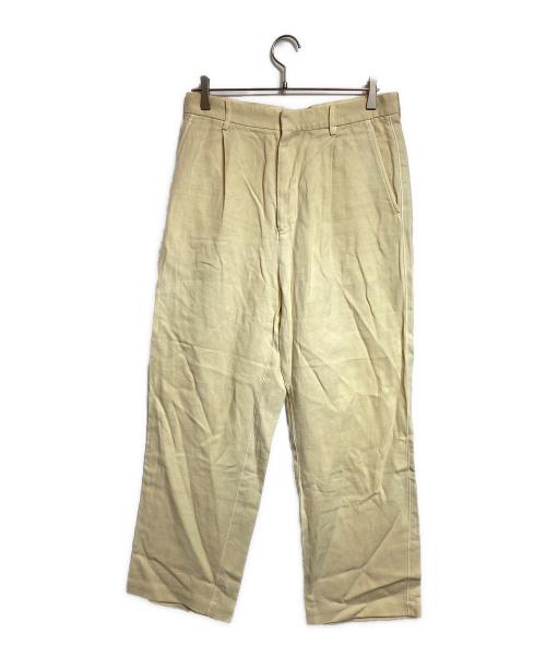 AURALEE（オーラリー）AURALEE (オーラリー) WASHI DUCK CANVAS SLACKS イエロー サイズ:4の古着・服飾アイテム