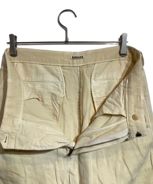 AURALEE（オーラリー）AURALEE (オーラリー) WASHI DUCK CANVAS SLACKS イエロー サイズ:4の古着・服飾アイテム