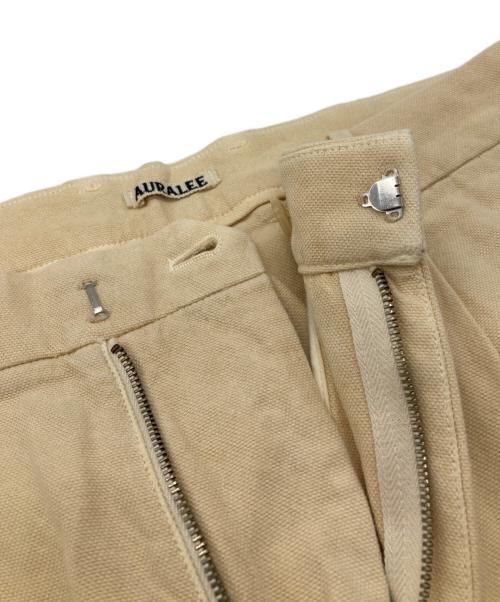 AURALEE（オーラリー）AURALEE (オーラリー) WASHI DUCK CANVAS SLACKS イエロー サイズ:4の古着・服飾アイテム
