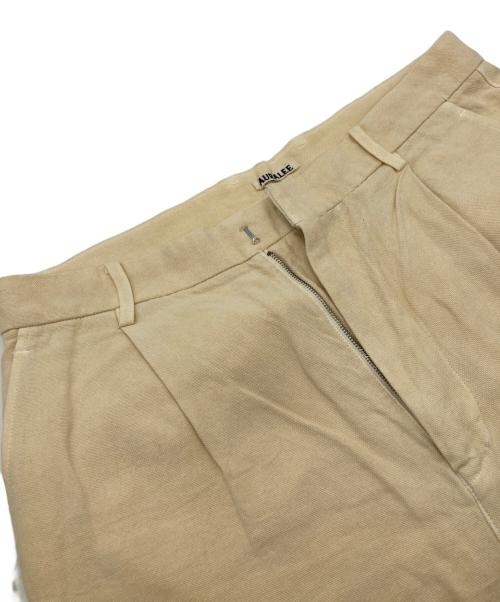 AURALEE（オーラリー）AURALEE (オーラリー) WASHI DUCK CANVAS SLACKS イエロー サイズ:4の古着・服飾アイテム