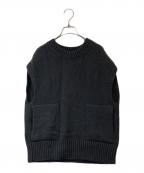 GALERIE VIEギャルリーヴィー）の古着「ファインウール クルーネックベスト」｜グレー
