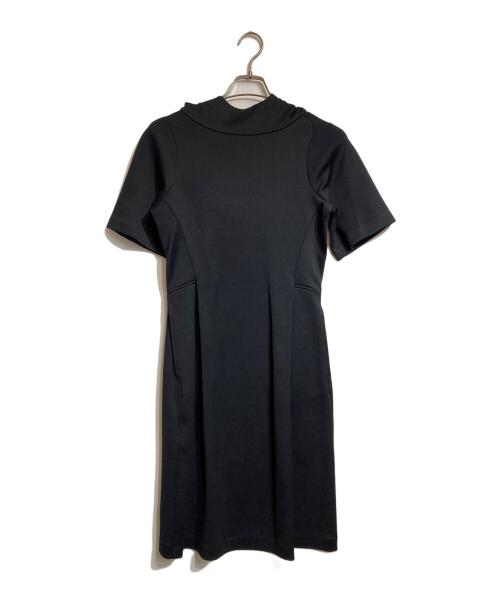 JIL SANDER（ジルサンダー）JIL SANDER (ジルサンダー) ハーフスリーブフードワンピ ブラック サイズ:34の古着・服飾アイテム
