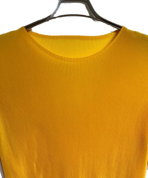 PLEATS PLEASE（プリーツプリーズ）PLEATS PLEASE (プリーツプリーズ) プリーツカットソー イエロー サイズ:3の古着・服飾アイテム
