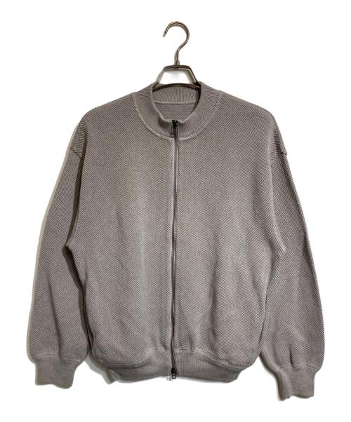 crepuscule（クレプスキュール）crepuscule (クレプスキュール) Moss Stitch Zip CD グレー サイズ:1の古着・服飾アイテム