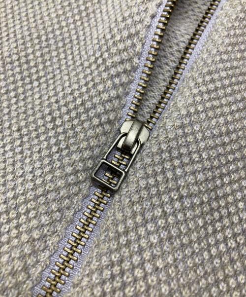 crepuscule（クレプスキュール）crepuscule (クレプスキュール) Moss Stitch Zip CD グレー サイズ:1の古着・服飾アイテム