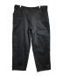 WILDSIDE YOHJI YAMAMOTO（ワイルドサイド ヨウジ ヤマモト）の古着「Cotton Chino Asymmetry Pocket Drawstring Pants」｜ブラック
