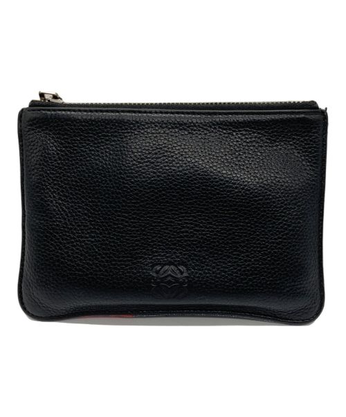 LOEWE（ロエベ）LOEWE (ロエベ) JUNYA WATANABE COMME des GARCONS (ジュンヤワタナベ コムデギャルソン) パッチワークポーチ インディゴの古着・服飾アイテム