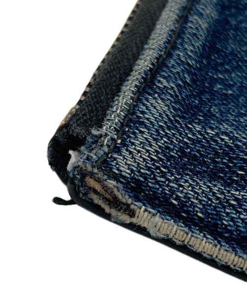LOEWE（ロエベ）LOEWE (ロエベ) JUNYA WATANABE COMME des GARCONS (ジュンヤワタナベ コムデギャルソン) パッチワークポーチ インディゴの古着・服飾アイテム