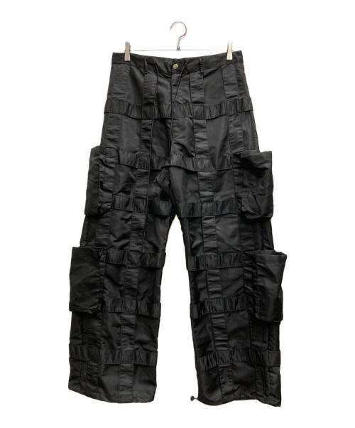 GS（ジーエス）GS (ジーエス) テクノパンツ ブラック サイズ:Ⅿの古着・服飾アイテム