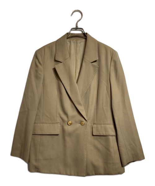 MACPHEE（マカフィー）MACPHEE (マカフィー) ウールギャバジン ダブルブレストジャケット ベージュ サイズ:34の古着・服飾アイテム