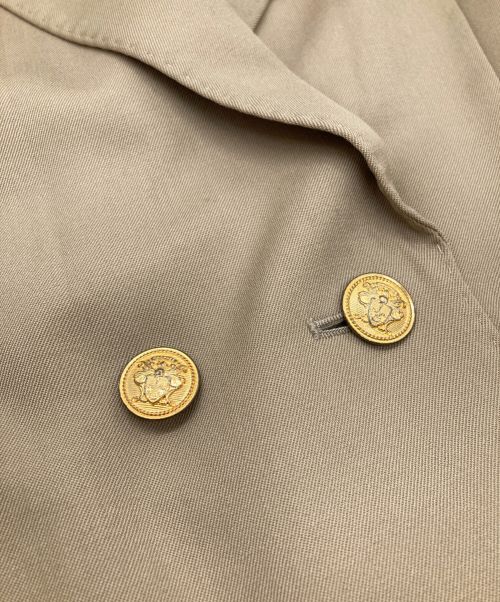 MACPHEE（マカフィー）MACPHEE (マカフィー) ウールギャバジン ダブルブレストジャケット ベージュ サイズ:34の古着・服飾アイテム