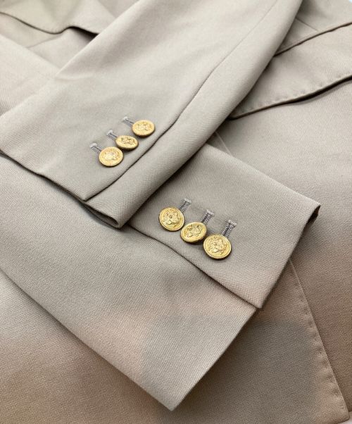 MACPHEE（マカフィー）MACPHEE (マカフィー) ウールギャバジン ダブルブレストジャケット ベージュ サイズ:34の古着・服飾アイテム