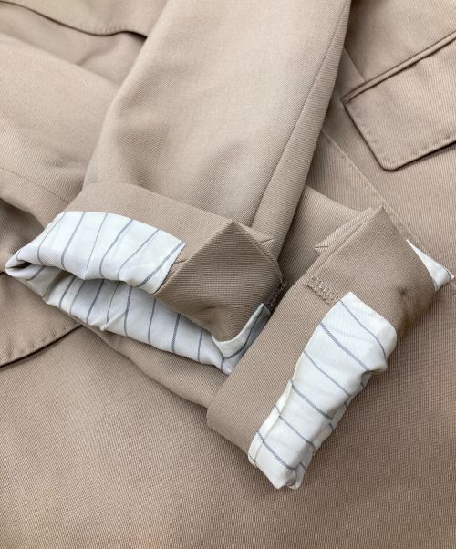 MACPHEE（マカフィー）MACPHEE (マカフィー) ウールギャバジン ダブルブレストジャケット ベージュ サイズ:34の古着・服飾アイテム