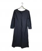 BLUE LABEL CRESTBRIDGEブルーレーベルクレストブリッジ）の古着「チェック切替シャツワンピース」｜ネイビー