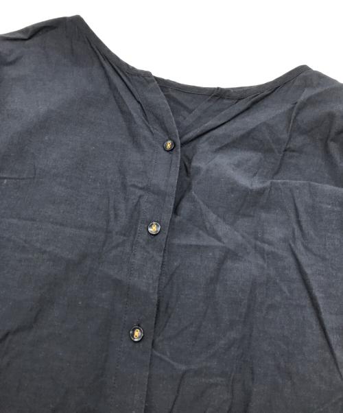 BLUE LABEL CRESTBRIDGE（ブルーレーベルクレストブリッジ）BLUE LABEL CRESTBRIDGE (ブルーレーベルクレストブリッジ) チェック切替シャツワンピース ネイビー サイズ:36の古着・服飾アイテム