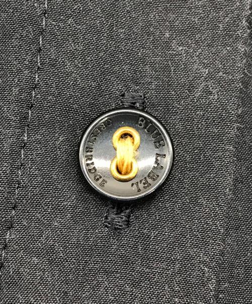 BLUE LABEL CRESTBRIDGE（ブルーレーベルクレストブリッジ）BLUE LABEL CRESTBRIDGE (ブルーレーベルクレストブリッジ) チェック切替シャツワンピース ネイビー サイズ:36の古着・服飾アイテム