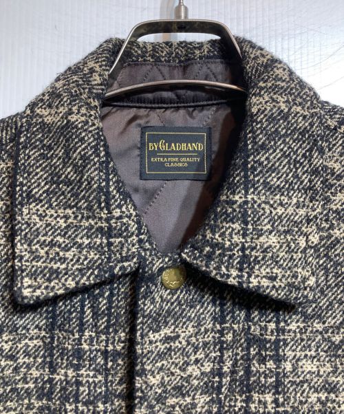 GLAD HAND（グラッドハンド）GLAD HAND (グラッドハンド) GLADDEN  L/S QUILTING CPO JACKETS ブラック サイズ:Lの古着・服飾アイテム