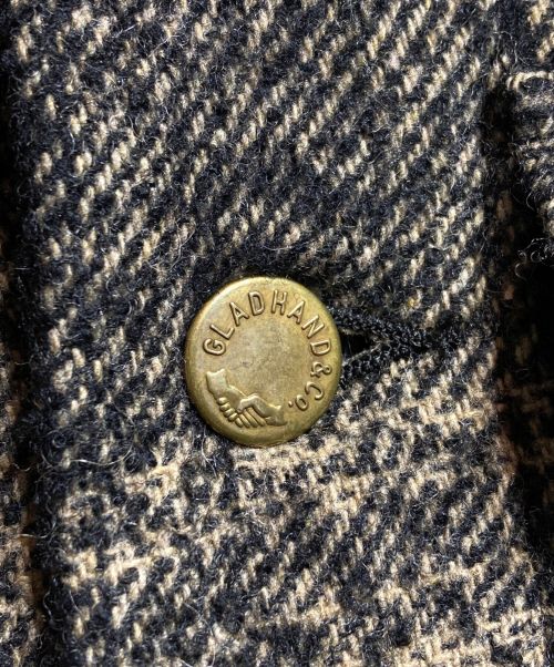 GLAD HAND（グラッドハンド）GLAD HAND (グラッドハンド) GLADDEN  L/S QUILTING CPO JACKETS ブラック サイズ:Lの古着・服飾アイテム