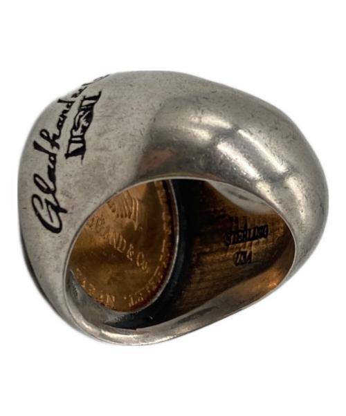 GLAD HAND（グラッドハンド）GLAD HAND (グラッドハンド) コインリング シルバー×ブラウン サイズ:下記参照の古着・服飾アイテム