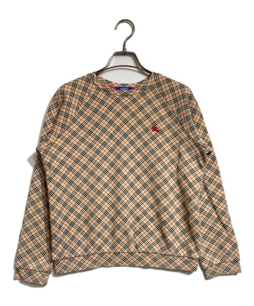 Burberry's（バーバリー）Burberry's (バーバリーズ) ノバチェックスウェット ベージュ サイズ:Mの古着・服飾アイテム