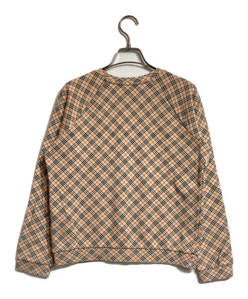 Burberry's（バーバリー）Burberry's (バーバリーズ) ノバチェックスウェット ベージュ サイズ:Mの古着・服飾アイテム