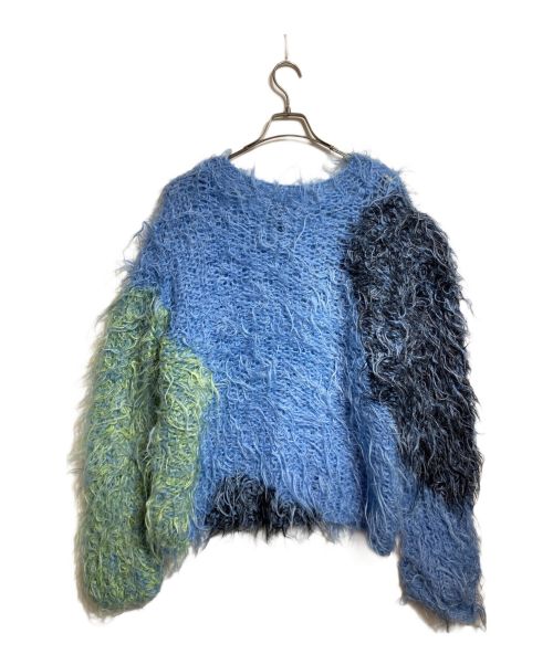 kota gushiken（コウタグシケン）kota gushiken (コウタグシケン) Punkish Hairy Mohair スカイブルー サイズ:1の古着・服飾アイテム