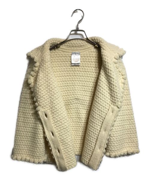 CHANEL（シャネル）CHANEL (シャネル) ニットジャケット アイボリー サイズ:38の古着・服飾アイテム
