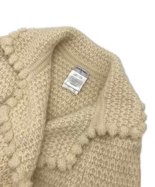 CHANEL（シャネル）CHANEL (シャネル) ニットジャケット アイボリー サイズ:38の古着・服飾アイテム