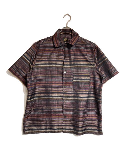 Needles（ニードルズ）Needles (ニードルズ) イタリアンカラーシャツ パープル サイズ:Mの古着・服飾アイテム