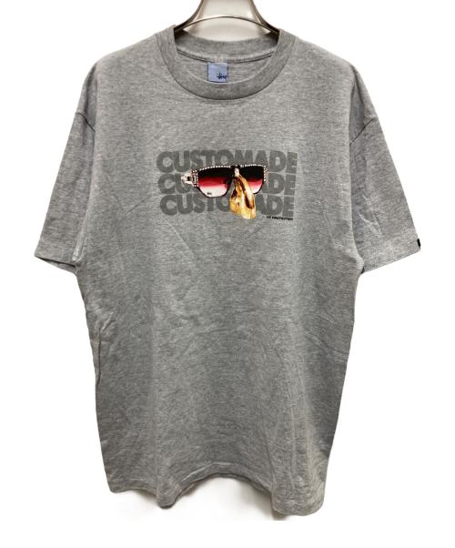 stussy（ステューシー）stussy (ステューシー) グラフィックプリントTシャツ グレー サイズ:Lの古着・服飾アイテム