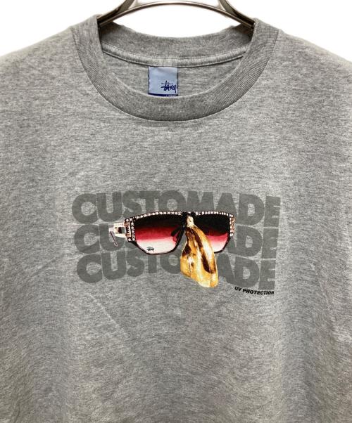 stussy（ステューシー）stussy (ステューシー) グラフィックプリントTシャツ グレー サイズ:Lの古着・服飾アイテム