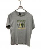 stussyステューシー）の古着「自衛隊プリントTシャツ」｜グレー