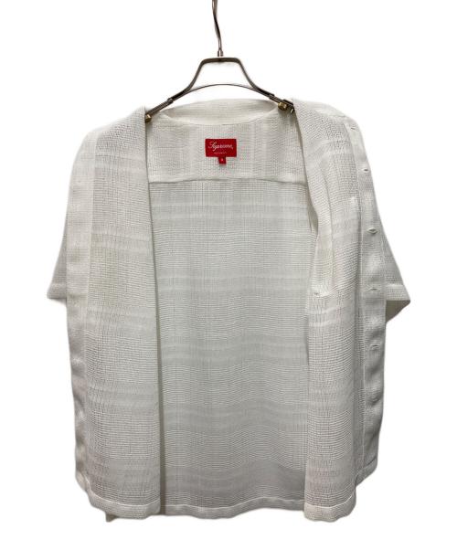 SUPREME（シュプリーム）Supreme (シュプリーム) Mesh Stripe S/S Shirt ホワイト サイズ:Ｓの古着・服飾アイテム