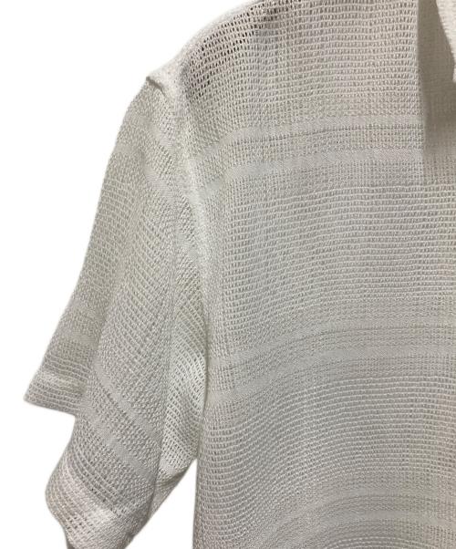 SUPREME（シュプリーム）Supreme (シュプリーム) Mesh Stripe S/S Shirt ホワイト サイズ:Ｓの古着・服飾アイテム